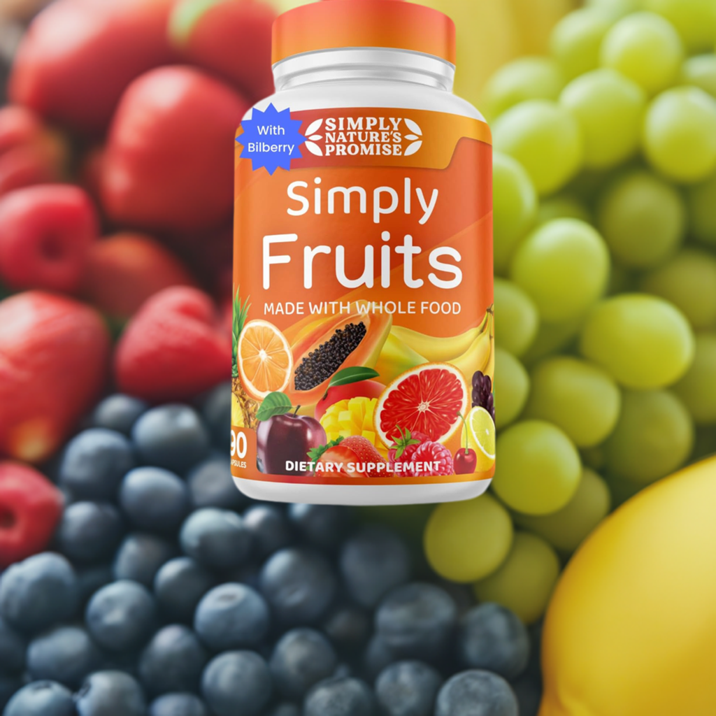 - 90 Fruit Capsules - Made with Whole Food Superfoods, Packed with 25 Different Fruits - 100% Soy Free