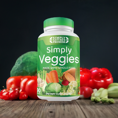 - 90 Veggie Capsules - Made with Whole Food Superfoods, Packed with Beta Carotene & 18 Different Vegetables - 100% Soy Free