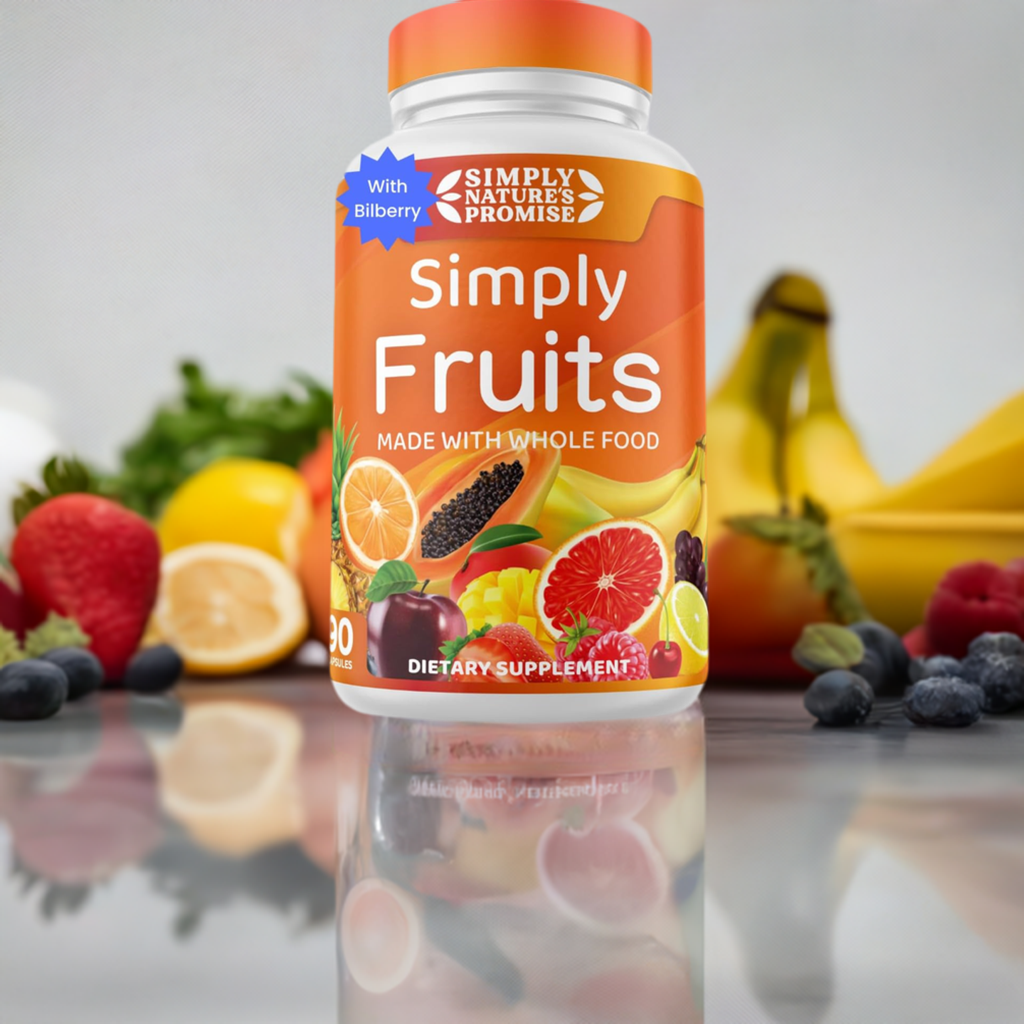 - 90 Fruit Capsules - Made with Whole Food Superfoods, Packed with 25 Different Fruits - 100% Soy Free