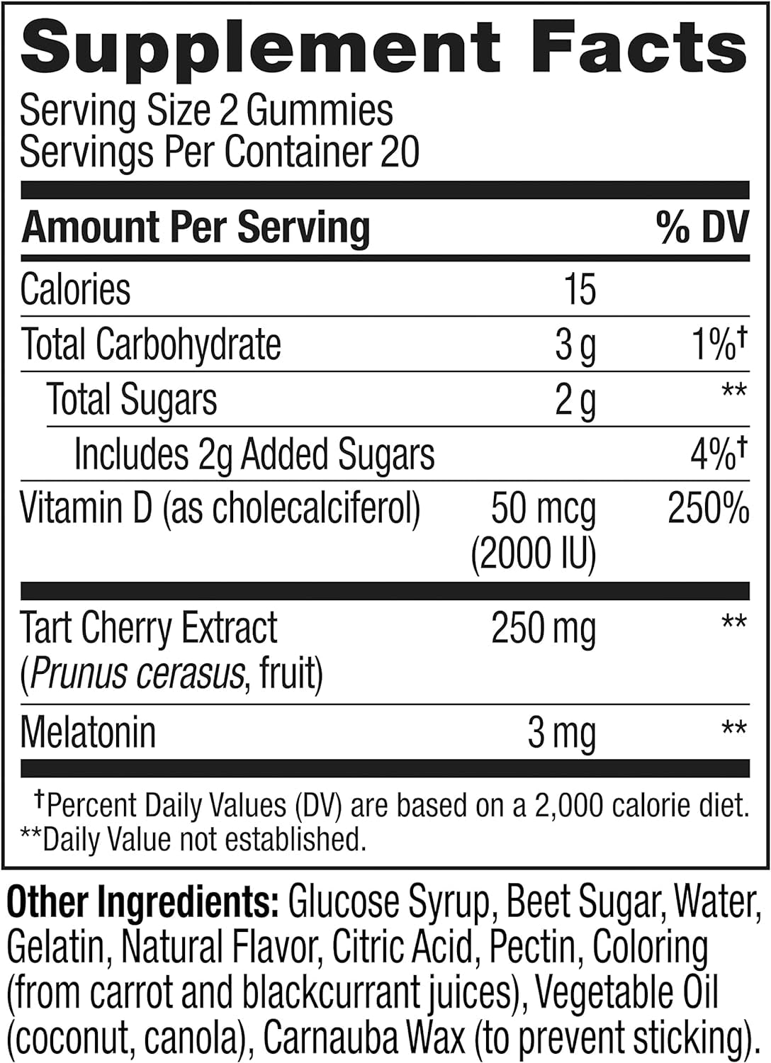 Muscle Recovery Sleep Gummies, Sleep and Sore Muscle Support, 3Mg Melatonin, Tart Cherry, Vitamin D, Berry Flavor - 40 Count