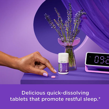 Sleep Fast Dissolve Tablets, 3Mg Melatonin, Vegan, Strawberry - 30Ct