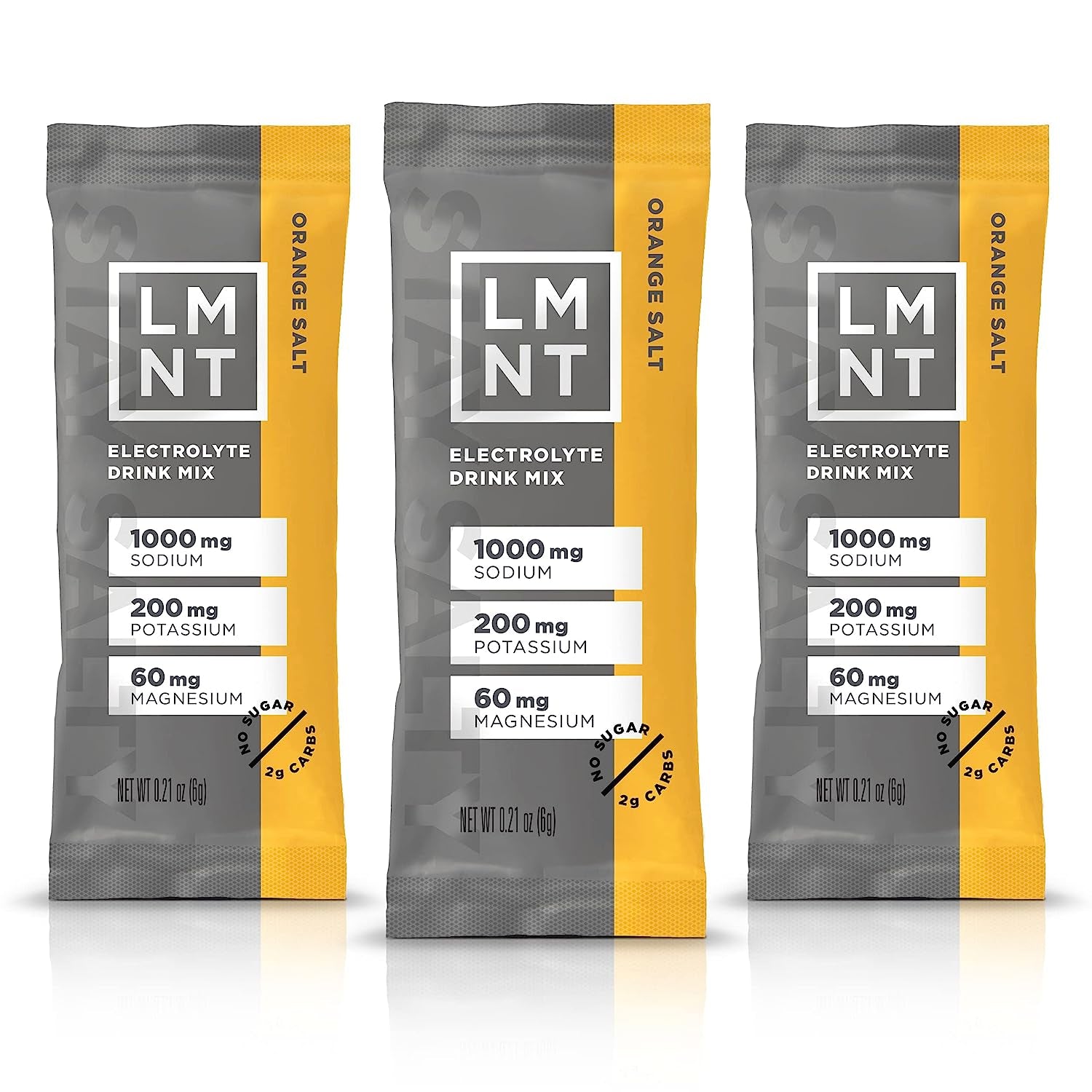 LMNT Keto Electrolyte Powder Packets| Paleo Hydration Powder| No Sugar, No Artificial Ingredients | Orange Salt | 30 Stick Packs