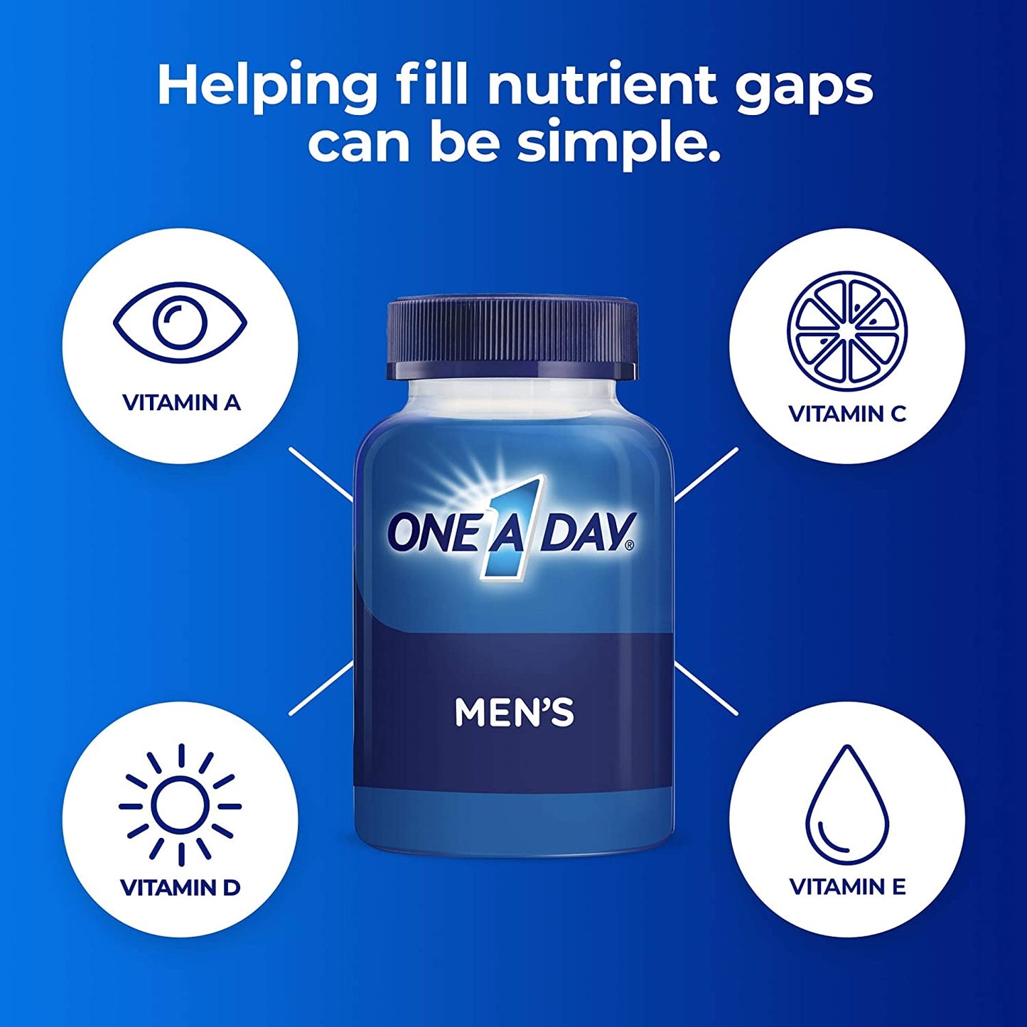 One a Day Men’S Multivitamin Gummies, Multivitamin for Men with Vitamin A, C, D, E, Calcium & More to Support Healthy Muscle Function, Gummies, 170 Count