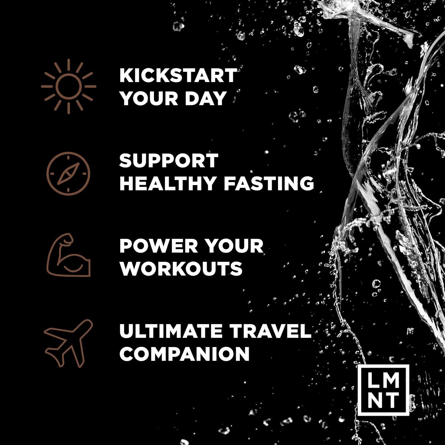 LMNT Keto Electrolyte Powder Packets | Paleo Hydration Powder | No Sugar, No Artificial Ingredients | Hot Chocolate Salt | 30 Stick Packs