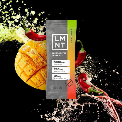 LMNT Keto Electrolyte Powder Packets | Paleo Hydration Powder | No Sugar, No Artificial Ingredients | Mango Chili | 30 Stick Packs