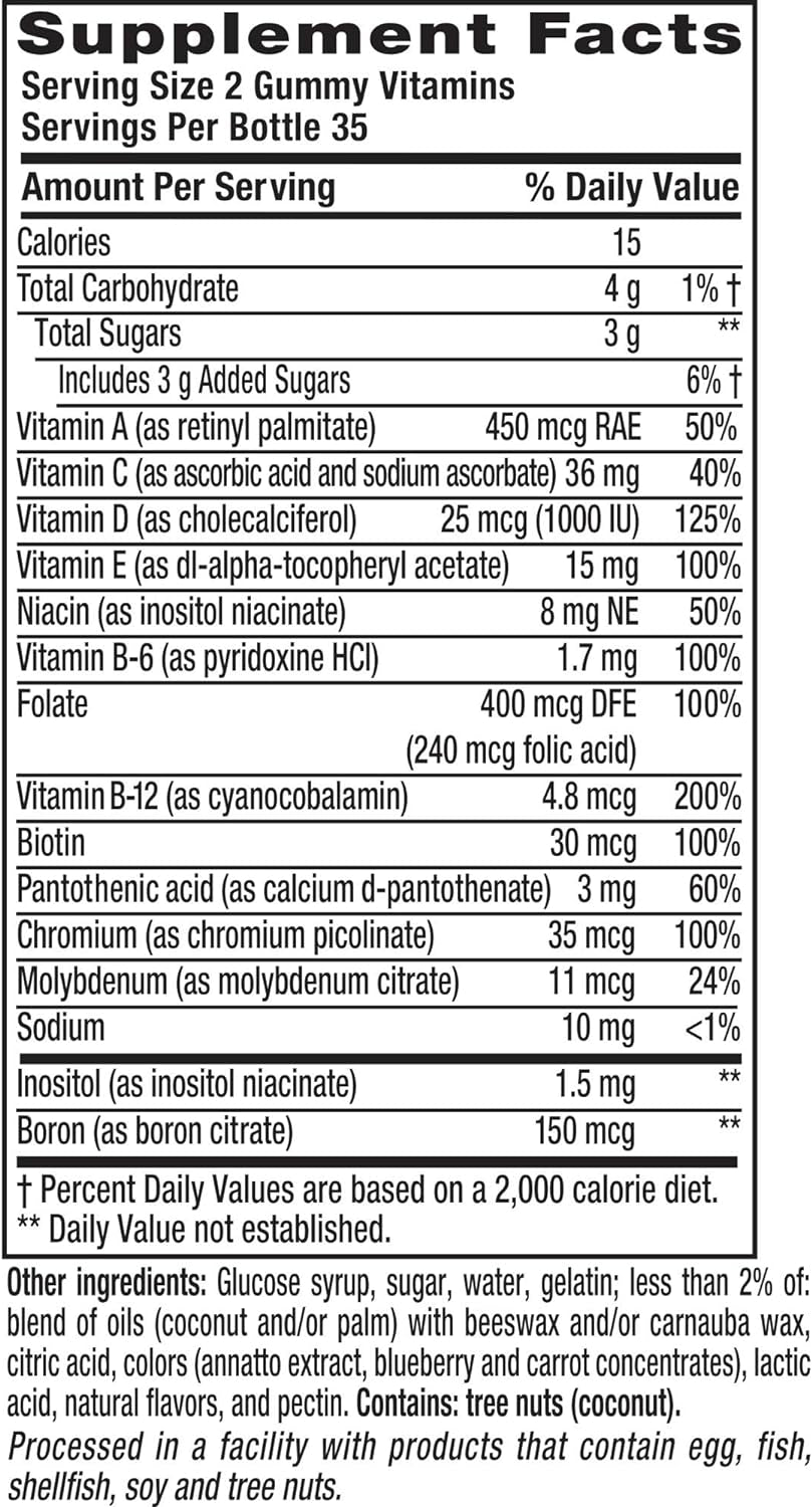 Multivites Gummy Vitamins, 70Ct (Pack of 3)