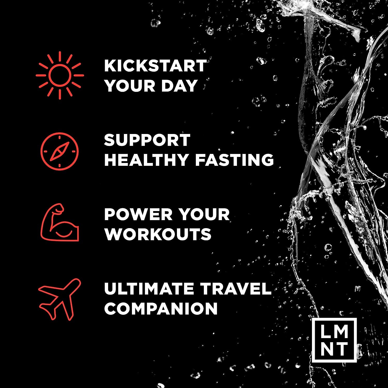 LMNT Zero-Sugar Electrolytes - Watermelon Salt - Hydration Powder Packets | No Artificial Ingredients | Keto & Paleo Friendly | 30 Sticks