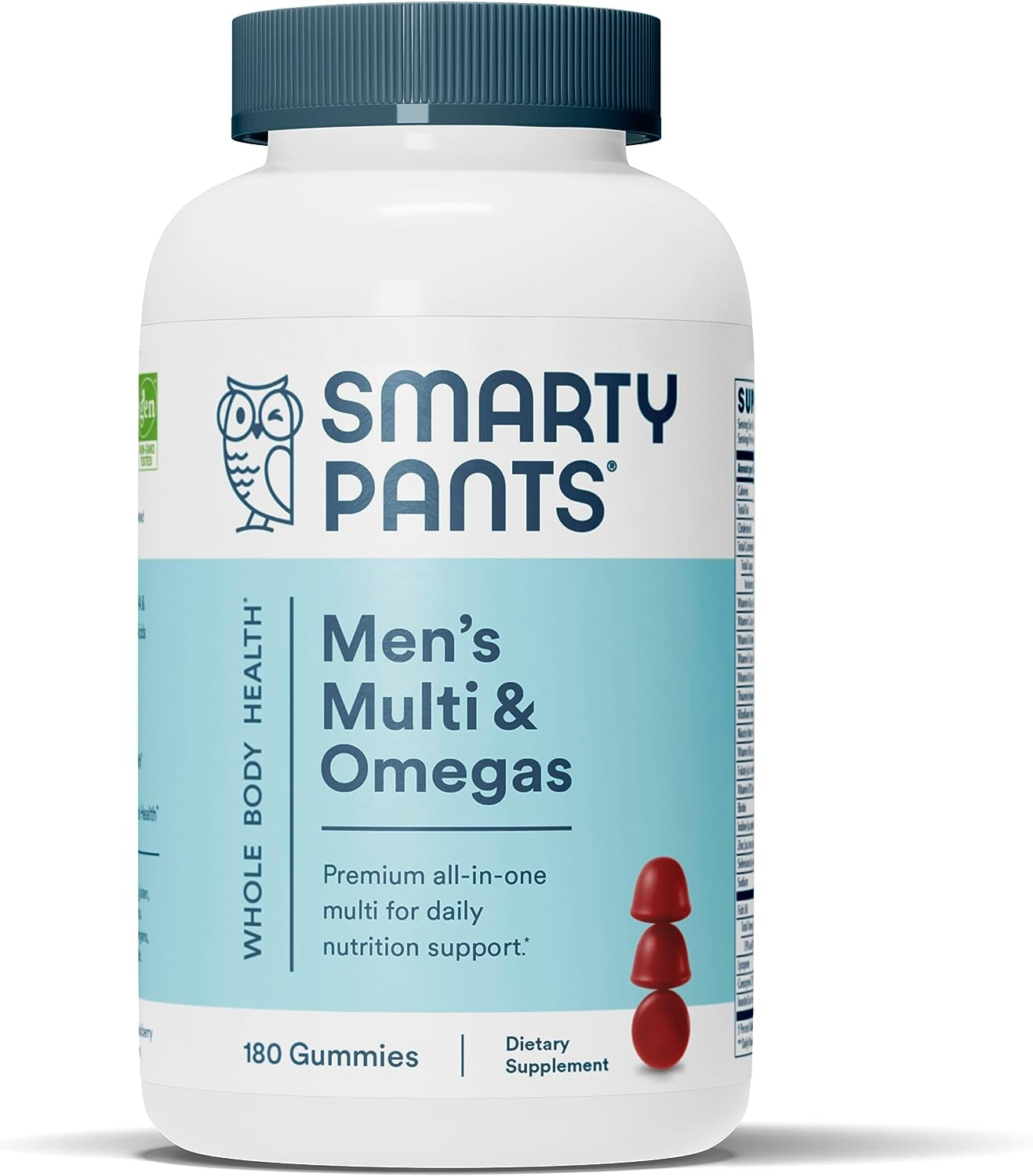 Men'S Formula, Daily Multivitamin for Men: Vitamins C, D3, Zinc, Omega 3, Coq10, & B12 for Immune Support, Energy, Prostate & Heart Health, Fruit Flavor, 180 Gummies (30 Day Supply)