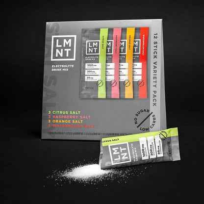 LMNT Zero-Sugar Electrolytes - Variety Salt - Hydration Powder Packets | No Artificial Ingredients | Keto & Paleo Friendly | 12 Sticks